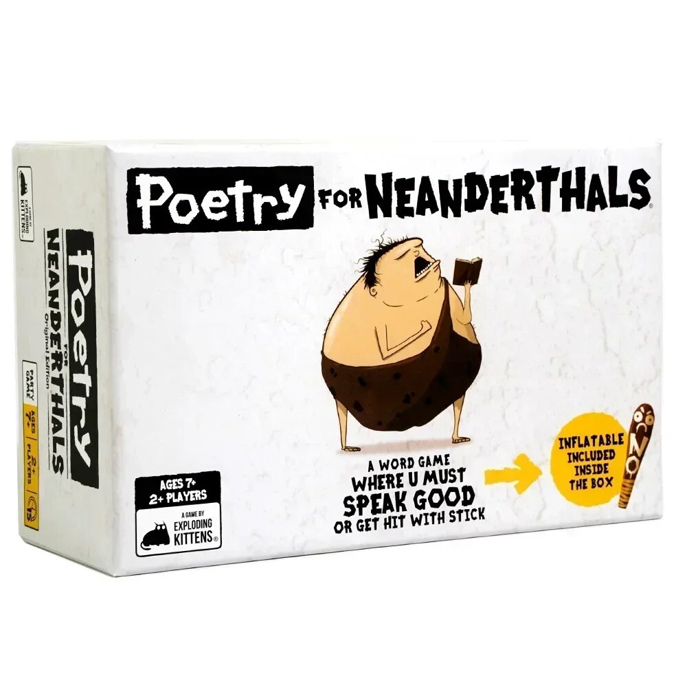 Exploding Kittens Poetry for Neanderthals by Exploding Kittens - Fun Family Games Exploding Kittens Poetry for Neanderthals by Exploding Kittens - Fun Family Games